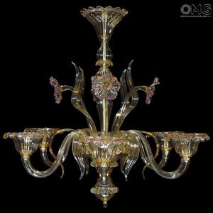 1308 ORIGINALMURANOGLASS Люстра Ка Биондетти - Венецианская Коллекция - муранское стекло OMG  см