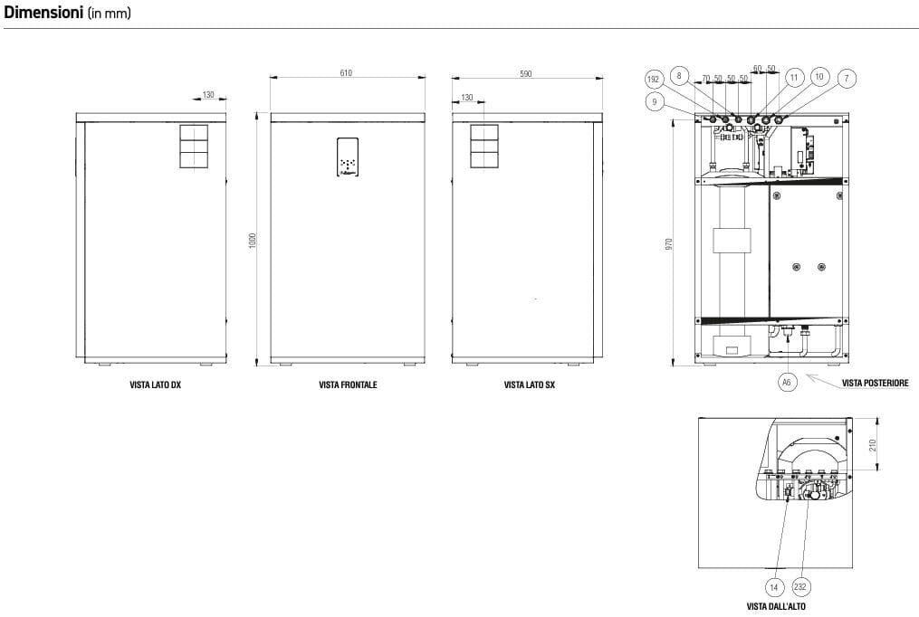 Конденсационный котел с санитарным накоплением из нержавеющей стали Lamborghini CaloreClima Alhena ARCH-00080752 - Вид №2
