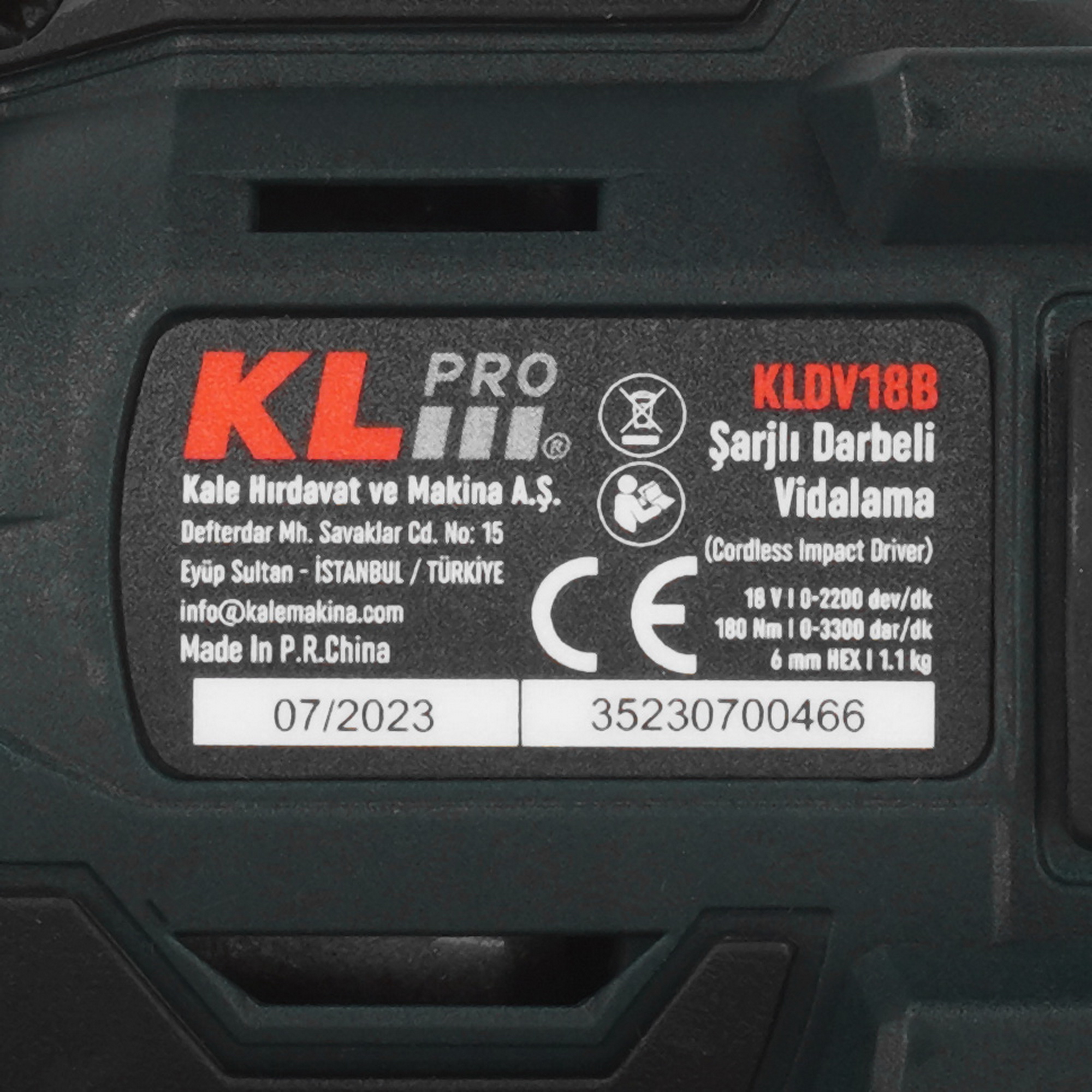 Дрель-шуруповерт KLPRO KLDV18B-20 9154019 STDN-0133721 - Вид №3