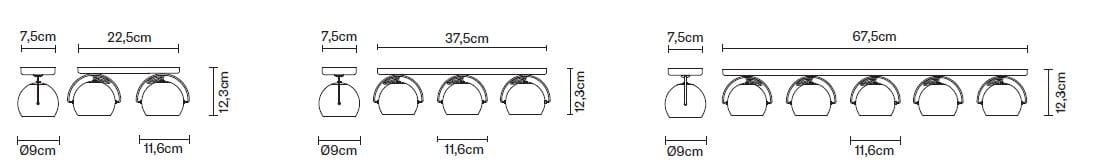 Настенный светильник / потолочный светильник Fabbian Beluga Colour ARCH-00044054 - Вид №2