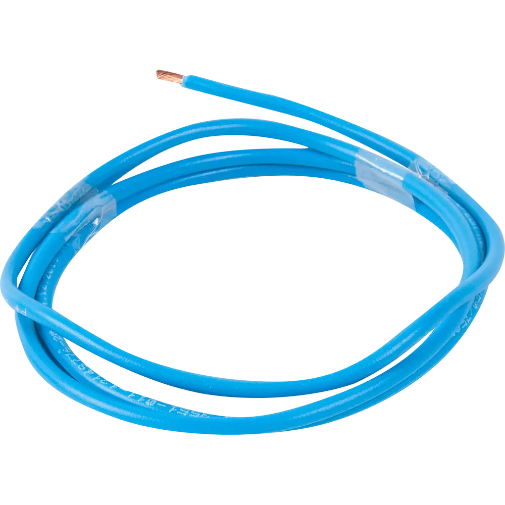 Провод Ореол ПУГВ 1x4 мм на отрез ГОСТ цвет синий STLM-2141824 - Вид №1