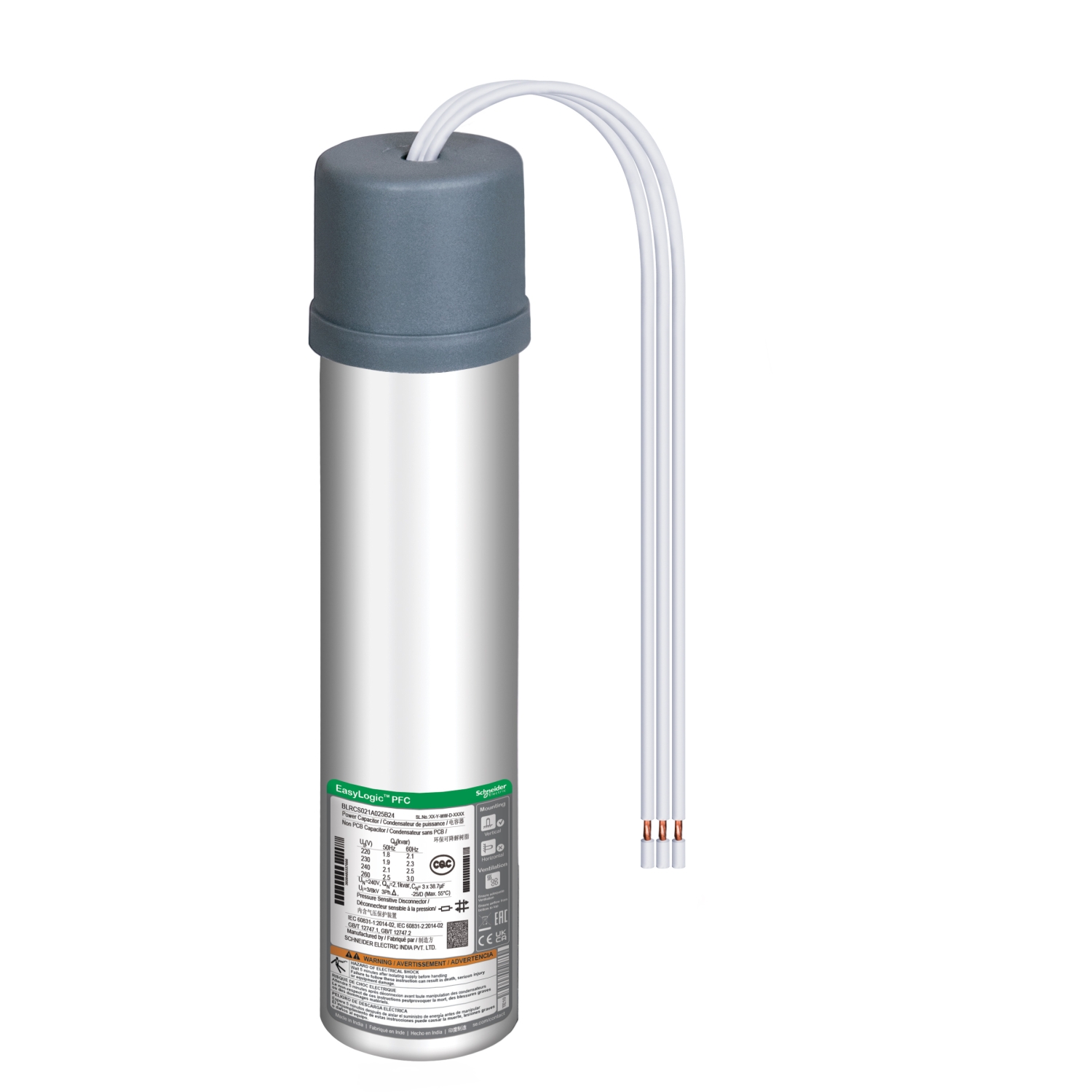 BLRCS050A060B44 Конденсатор EasyCan 5 кВАр 440В Schneider Electric 