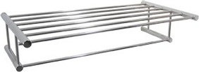 AI0040C Яркая полка для полотенец из нержавеющей стали с перекладиной mediclinics 