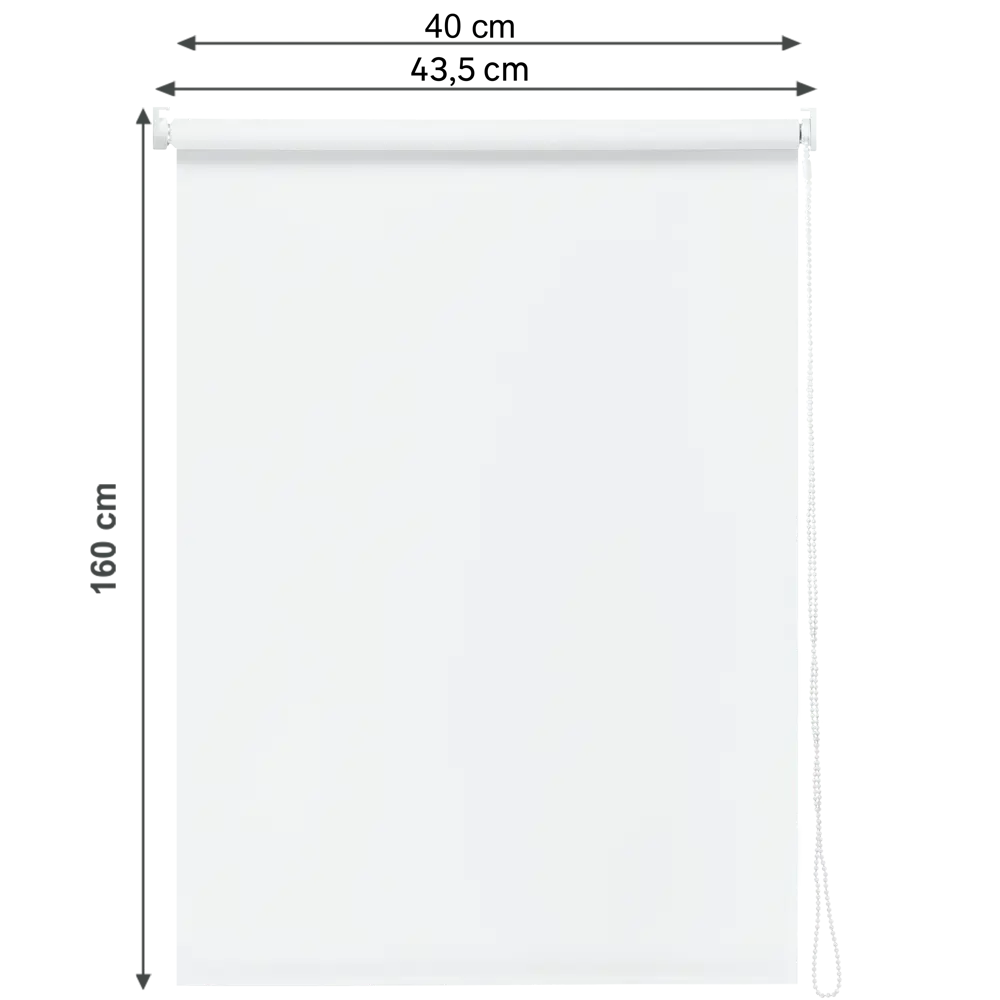 Штора рулонная блэкаут Inspire Santos 40x160 см белая White 0 82692212 STLM-2023607 - Вид №1