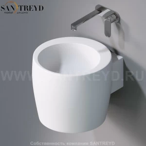 L102T0R0V1.101 Подвесная раковина настенная круглая A. e T. Italia SPOT белая