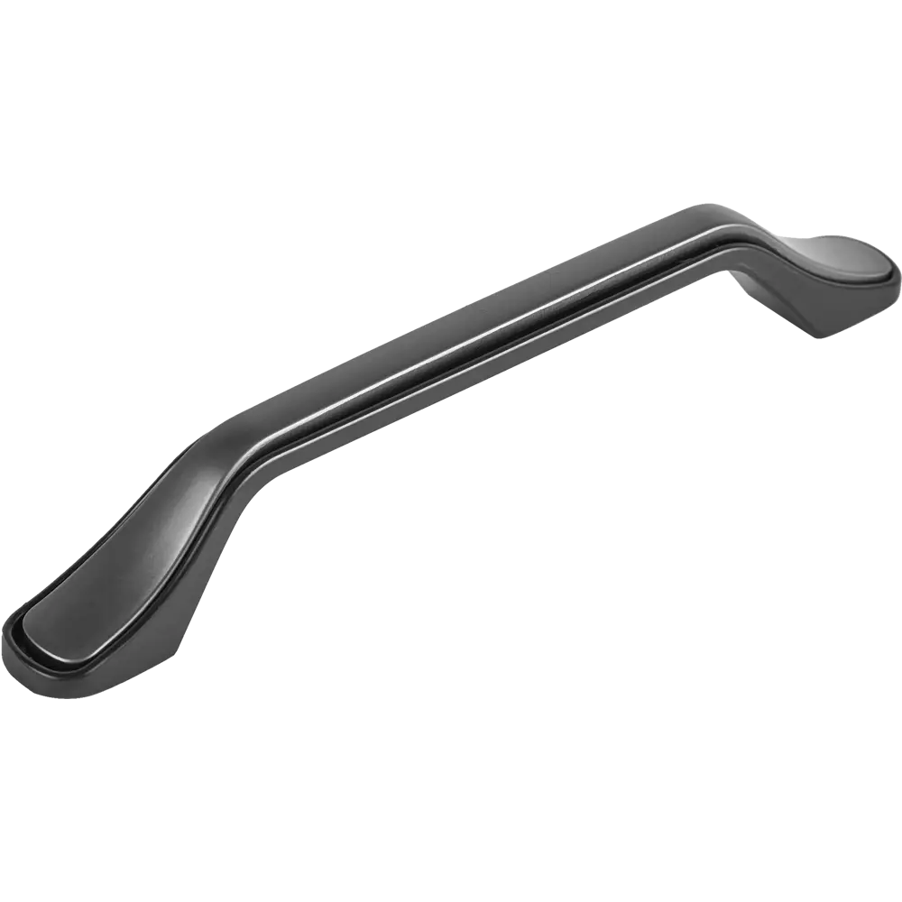 87377339 Ручка-скоба мебельная L4.026 ЦАМ 128 мм цвет графит STLM-1011231 LARVIJ 