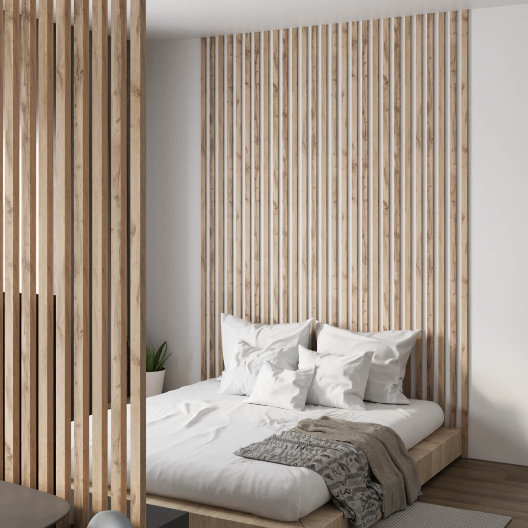 Интерьерная рейка МДФ Stella Бриона Light Пекан 16*40*2700 (уп.8шт.) STSR-810 - Вид №6