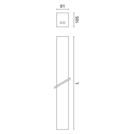 Экструдированный алюминиевый настенный светильник / потолочный светильник iGuzzini в 90 ARCH-00058587 - Вид №2