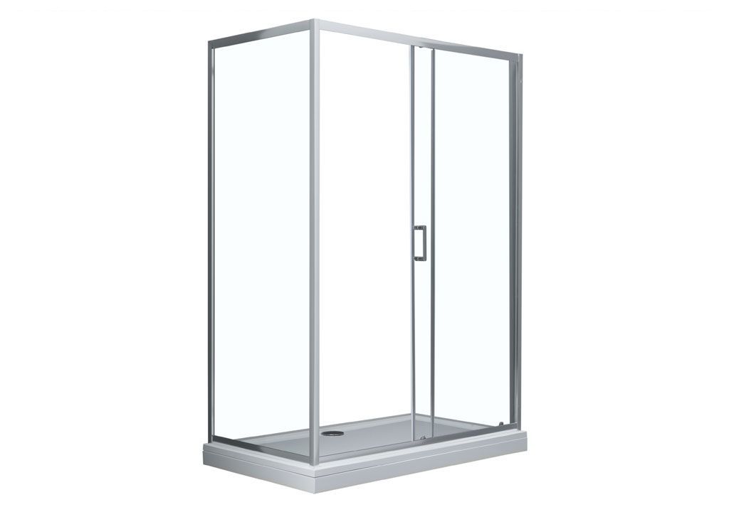 Душевая дверь Aquanet SD-1400A 140, прозрачное стекло 00209408 - Вид №2