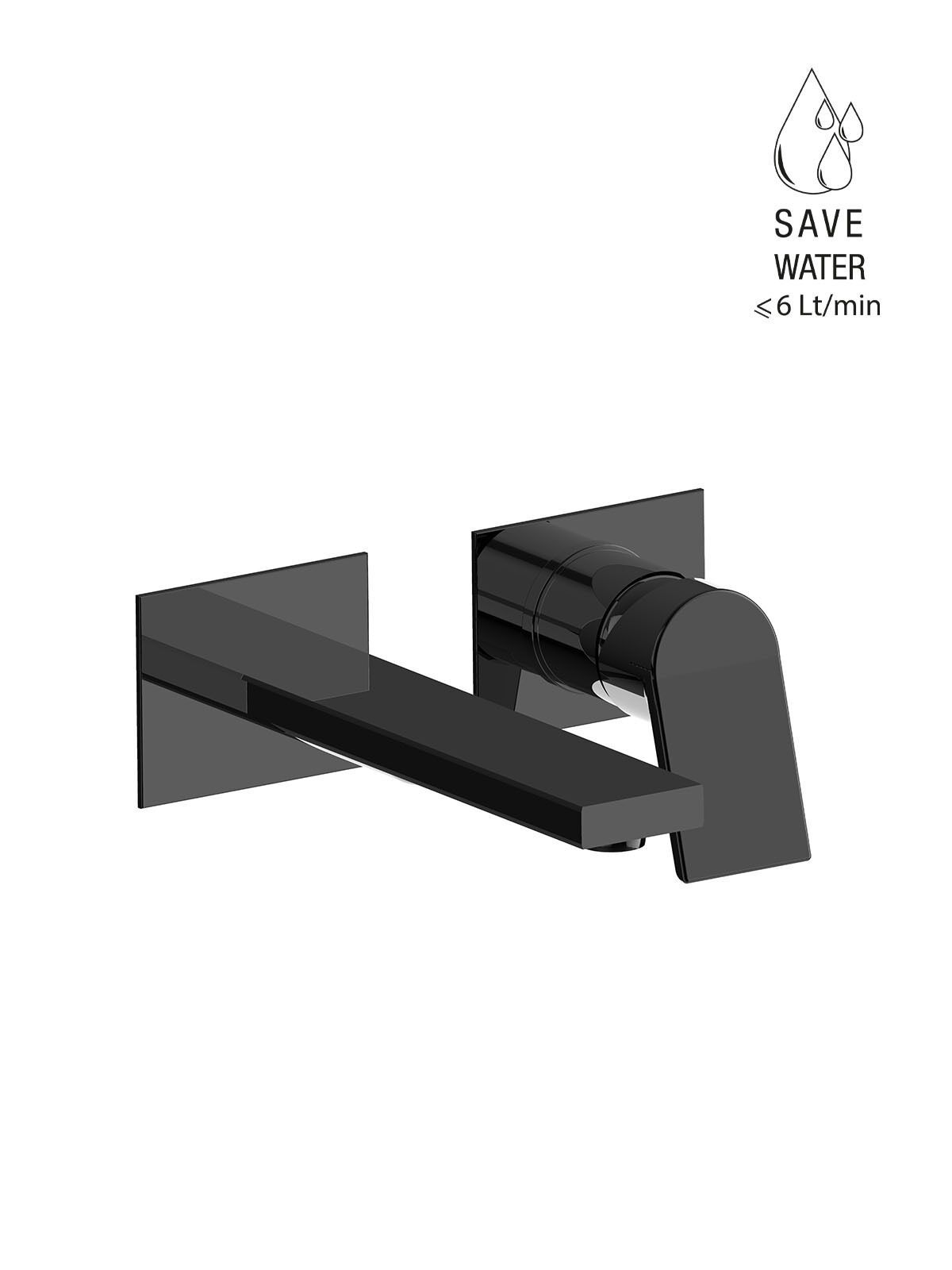 Настенный смеситель для раковины без слива с ограничителем расхода Rubinetterie Frattini Gintonic ARCH-00042556 - Вид №12