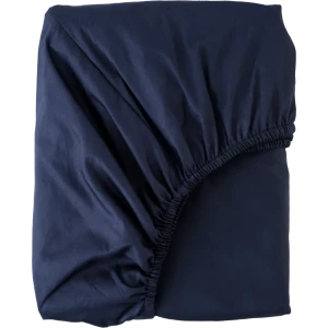 Простыня полутороспальная Mona Liza Premium 200x160 см сатин на резинке тёмно-синий 82493890 STLM-2127110