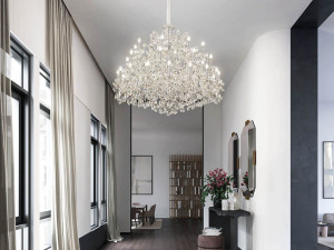 Подвесной светильник с кристаллами