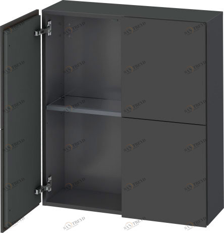 LC116704949 L-Cube Шкаф Графит матовый, декор Duravit