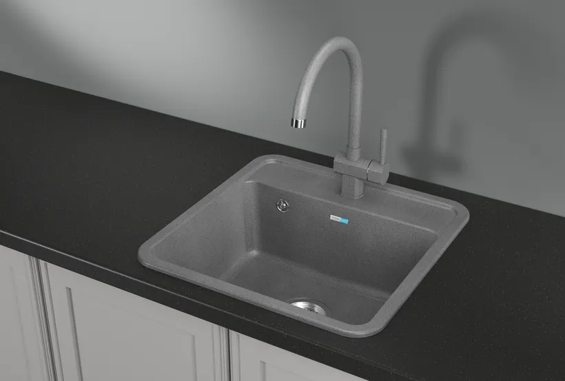5001, ГРАФИТ, кухонная мойка, СтандАРТ кварц GRANULA Standart 5001-ST33
