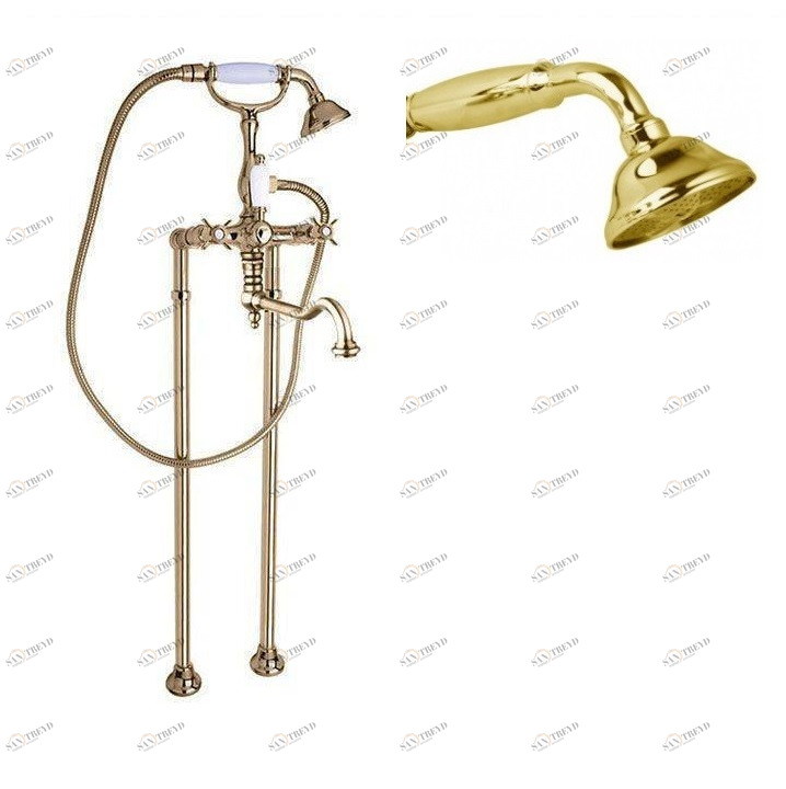 Напольный смеситель для ванны с поворотным изливом CEZARES LORD-VDP2-03/24-M