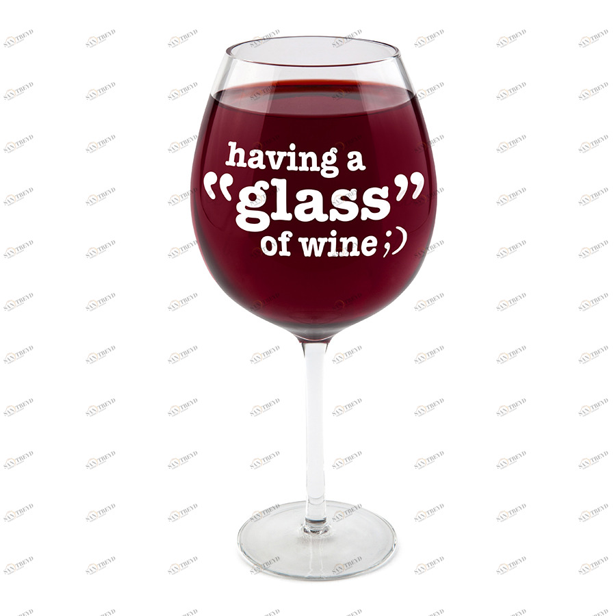 Бокал для вина 750 мл just one glass BIGMOUTH ДИЗАЙНЕРСКИЕ 00-3862988 Прозрачный 