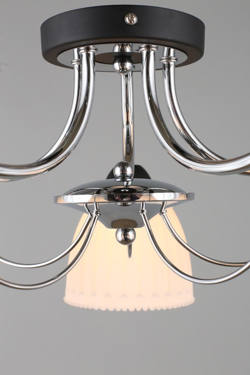Потолочная люстра Omnilux Fiesole OML-65707-05 OMNILUX FIESOLE 328309 Белый;черный  - Вид №1
