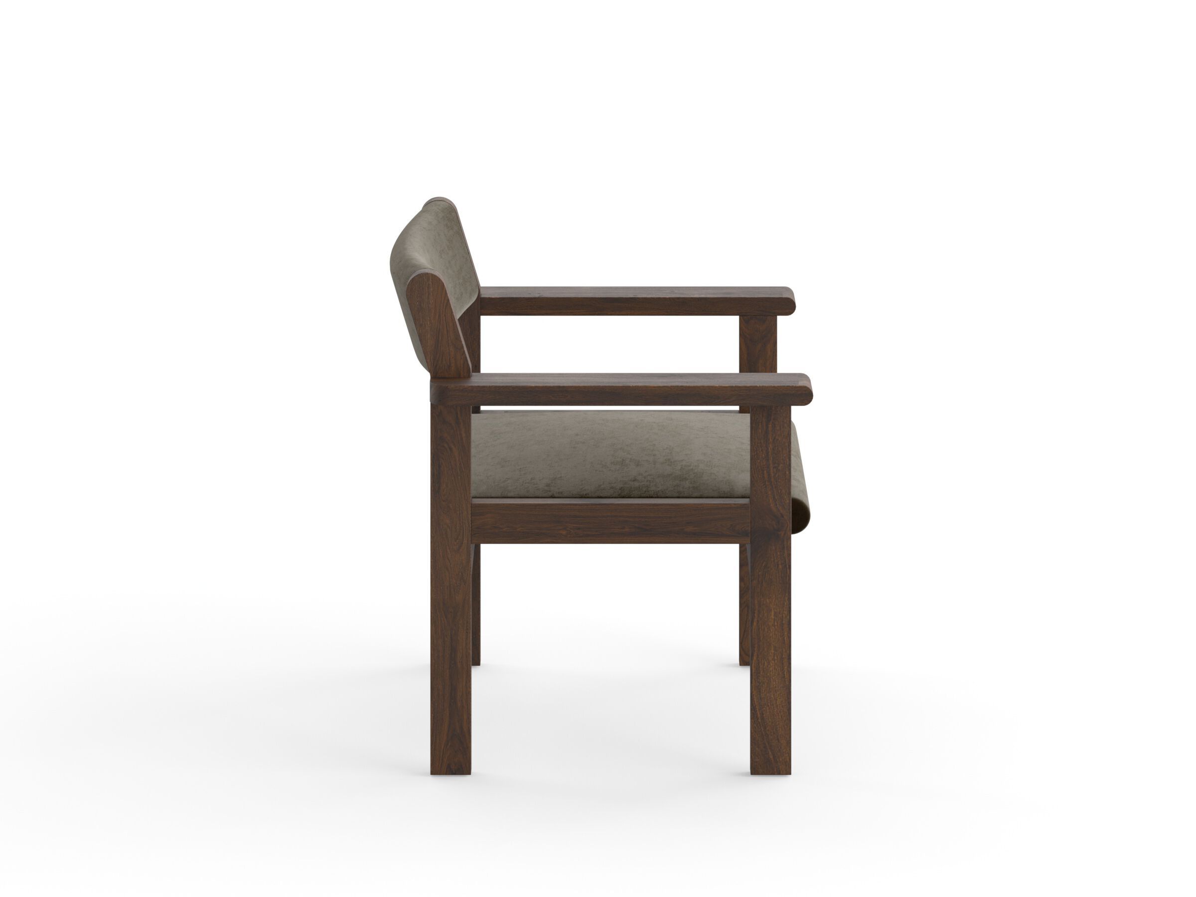 Кресло из массива дерева с подлокотниками с мягким сиденьем e15 ALDE ARCH-00105429 - Вид №2