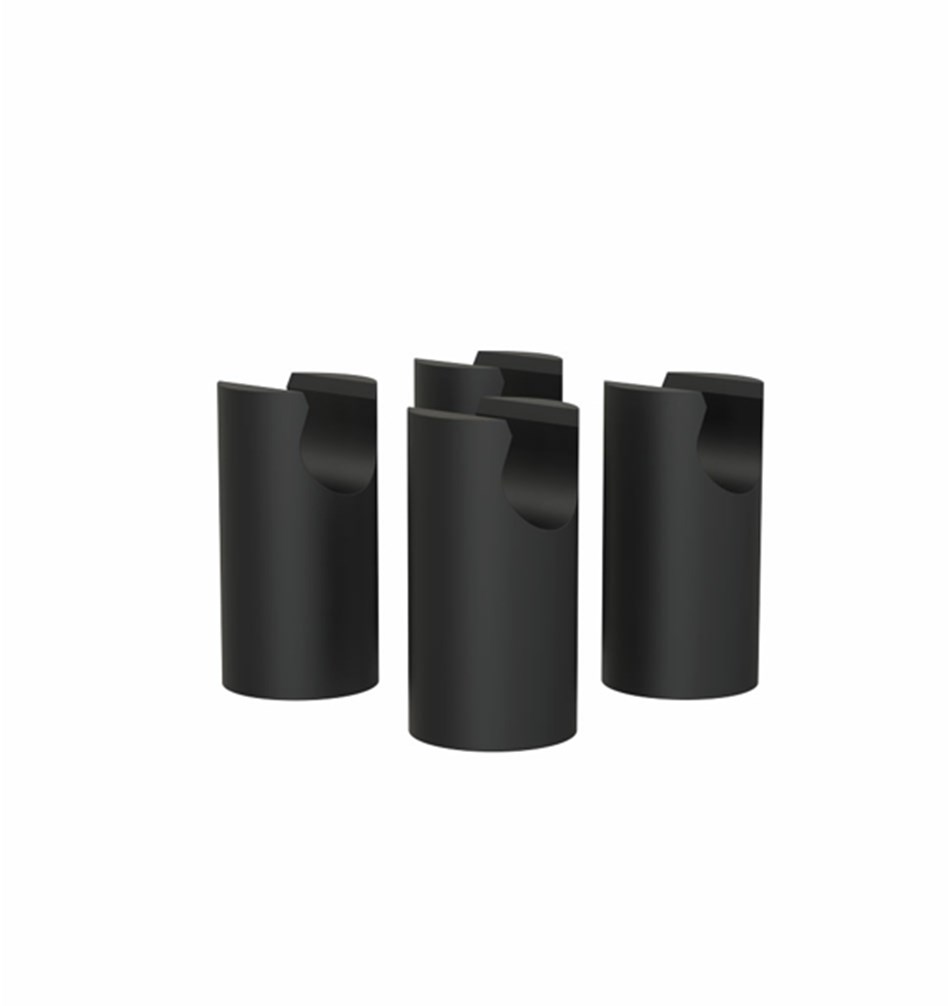 FROST Ножки для полки для обуви » 4 шт. чернить Резина / нержавеющая сталь Черный N1929-4 