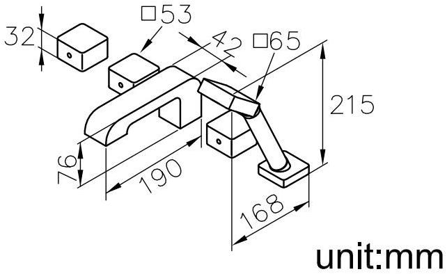 JUSTIME Комплект для ванны из хромированной латуни с 5 отверстиями и ручным душем Dragon sun-id-1353954 - Вид №1