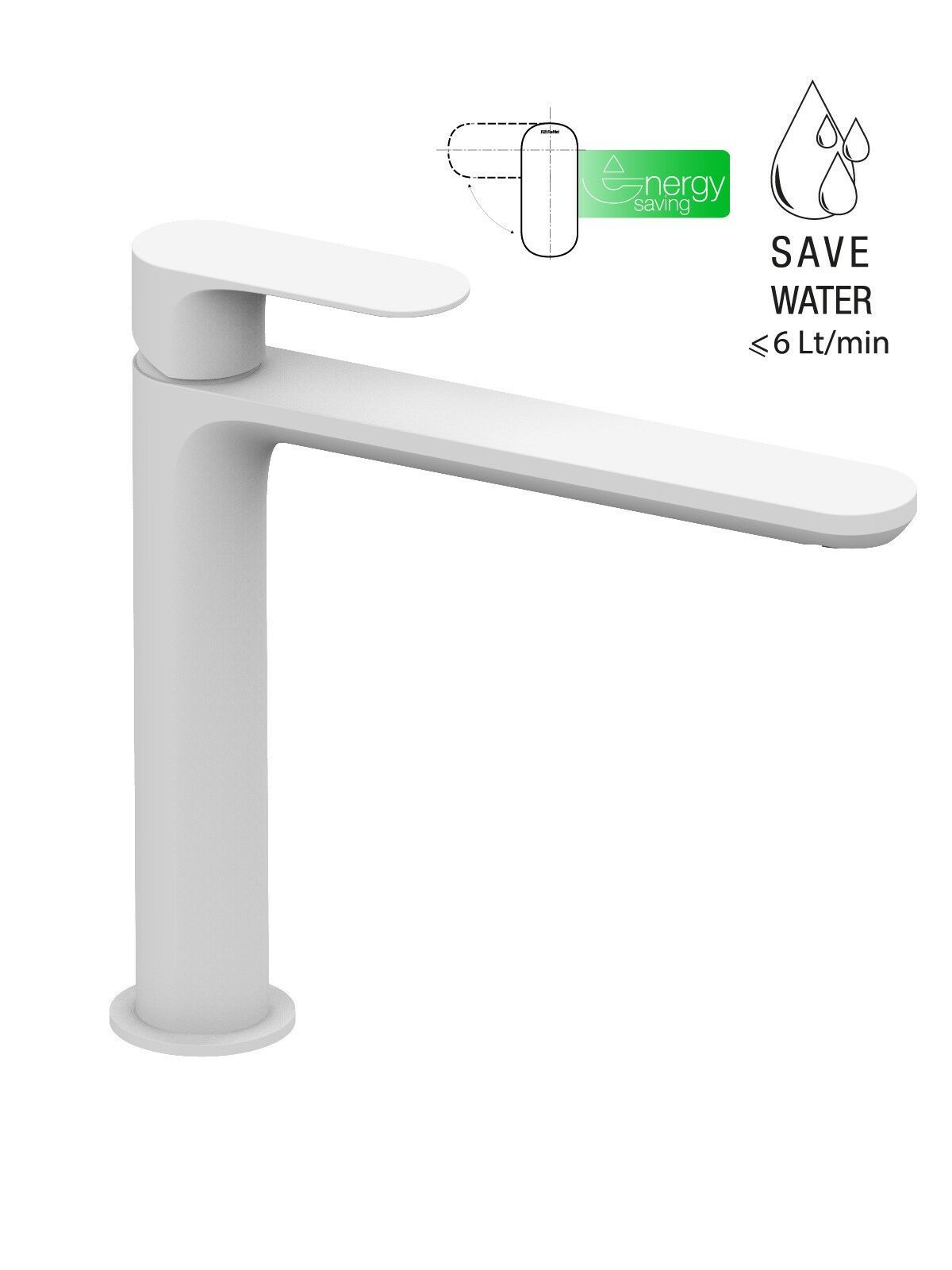 Смеситель для раковины с одним отверстием без слива Rubinetterie Frattini Lea ARCH-00148835 - Вид №10