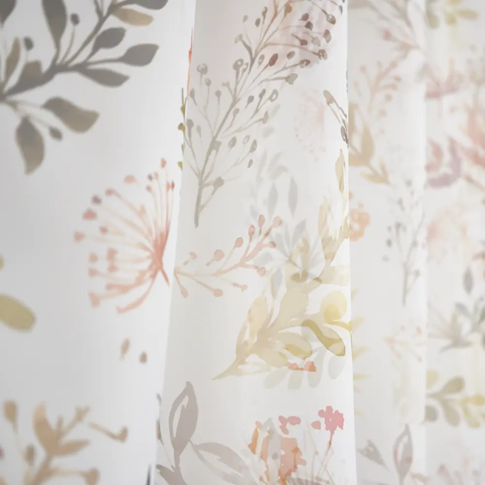 Тюль на ленте для кухни Листья 140x180 см цвет коричневый WITERRA STLM-2030496 - Вид №2