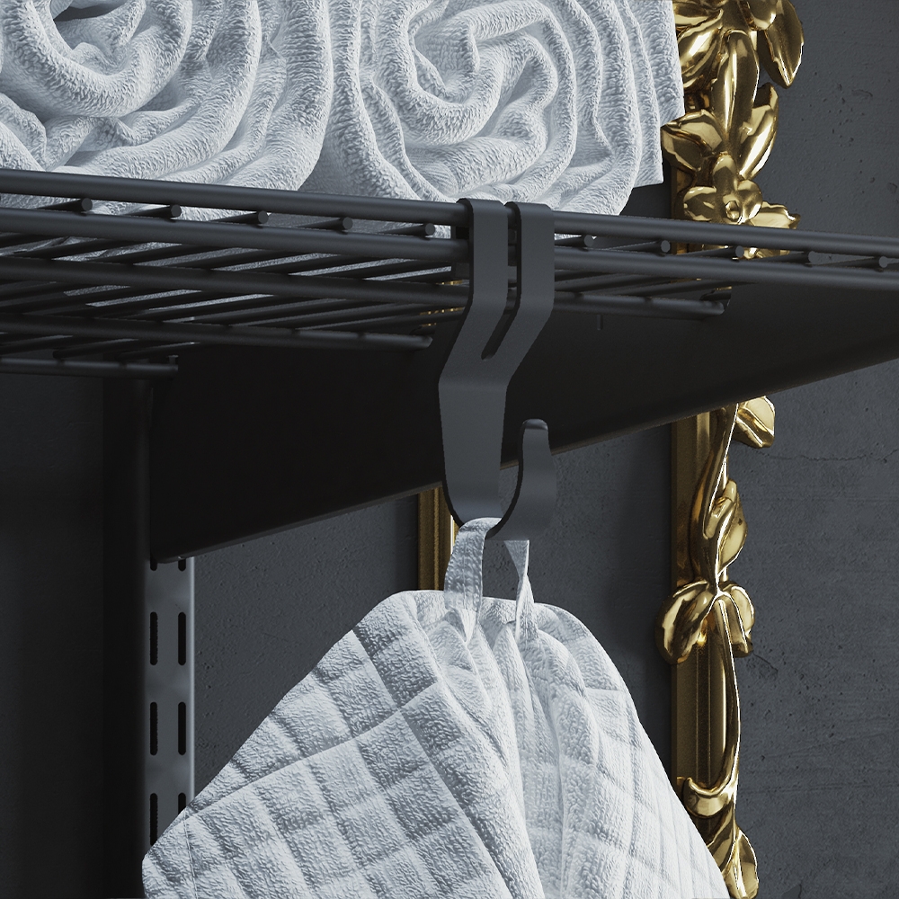 Сеточная полка , 603x406x15 мм, черный LJPS0474 Public Steel Россия  - Вид №3