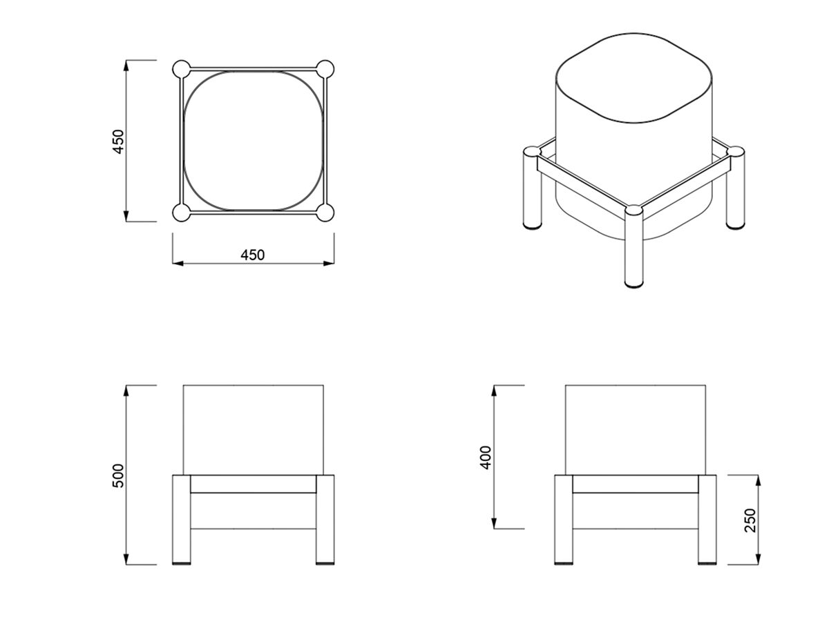 Алюминиевая квадратная сеялка Joyf Tropic ARCH-00106179 - Вид №3