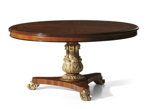 Круглый стол из розового дерева