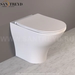 371830 Приставной унитаз напольный Белый Kerasan Aquatech Италия