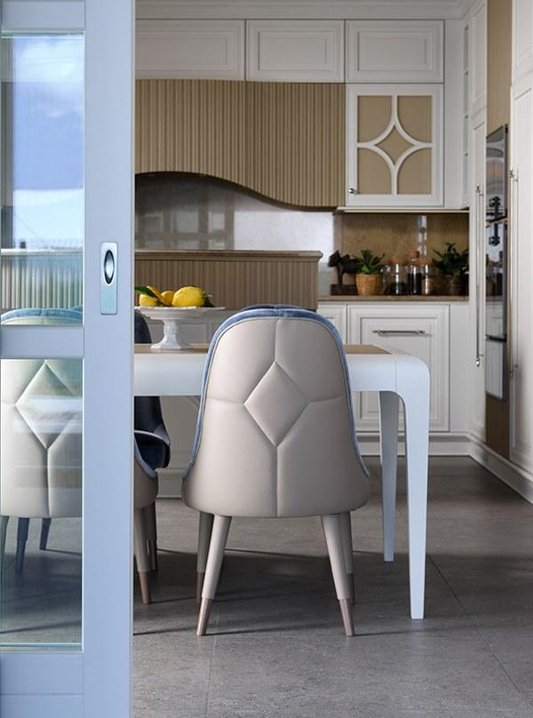 Prestige Мягкое кресло из бархата и кожи Dama Cvg044 - Вид №3