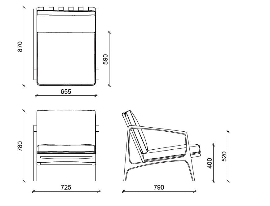 Кресло с подлокотниками Hatt WILLIAM LOUNGE ARCH-00123955 - Вид №10