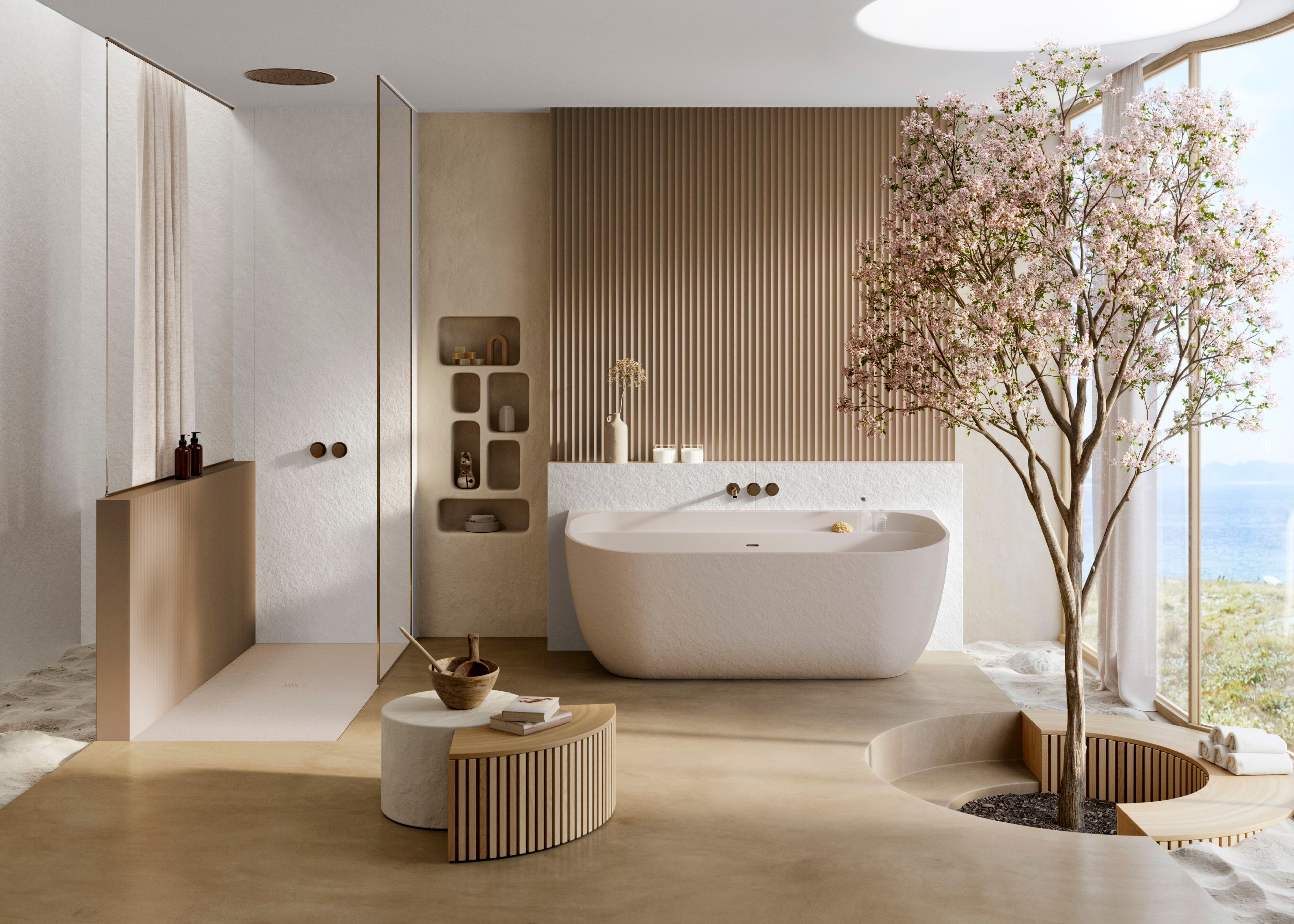 Овальная ванна в Акроне© Acquabella Slate ARCH-00051617 - Вид №6