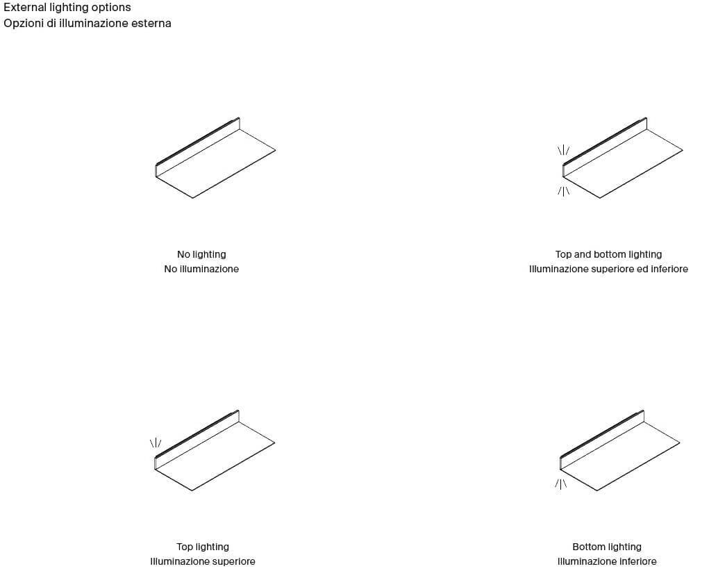 Металлическая полка со встроенным освещением XILIA OUTSTANDING ARCH-00105797 - Вид №7
