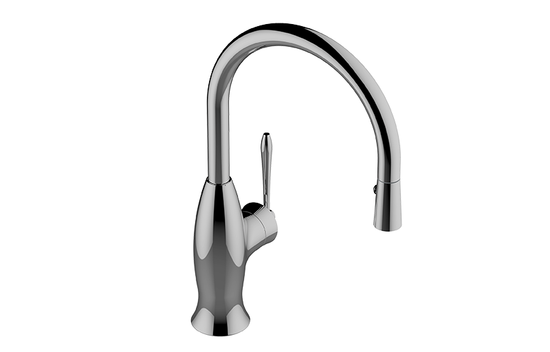 E-4833-LM50 - Кухонный смеситель с выдвижным душиком и двойной функцией спрей и струя GRAFF Bollero