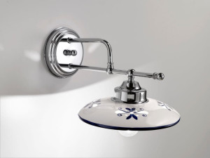 Латунь и керамическая светодиодная настенная лампа