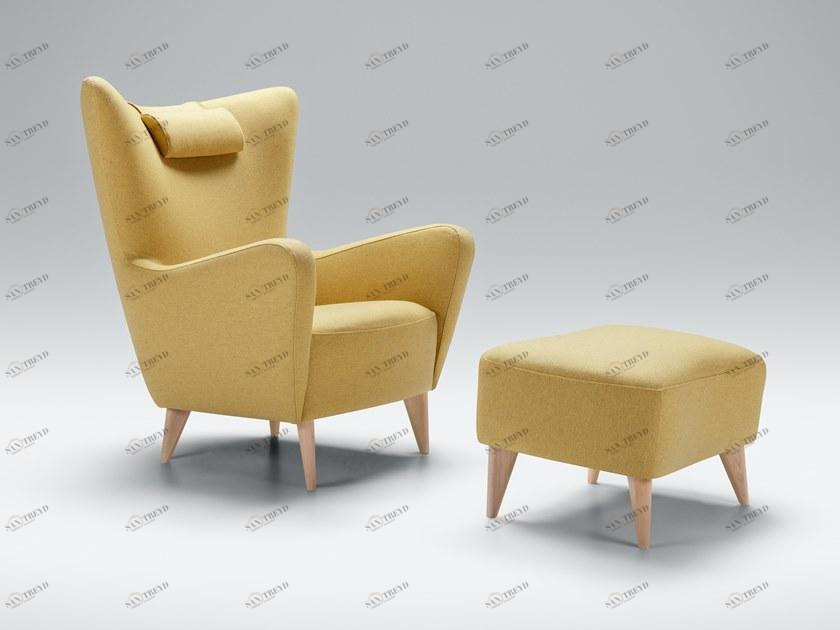 Sits Кресло из ткани с подставкой для ног sun-id-1480253