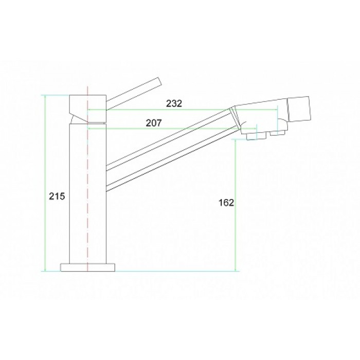 Zorg SZR-1283 Etsi Смеситель для кухни Zorg 215х207  - Вид №2