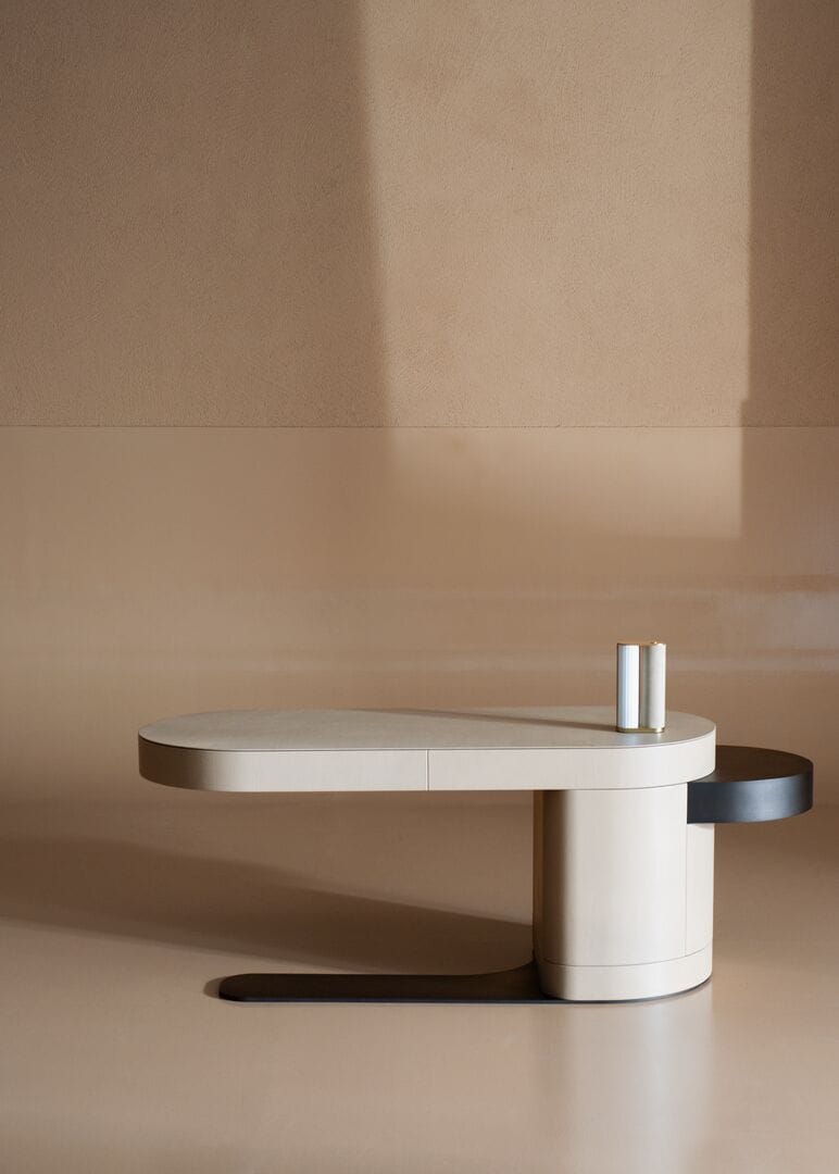 Кожаный письменный стол с ящиками Baxter смесь ARCH-00035486 - Вид №2