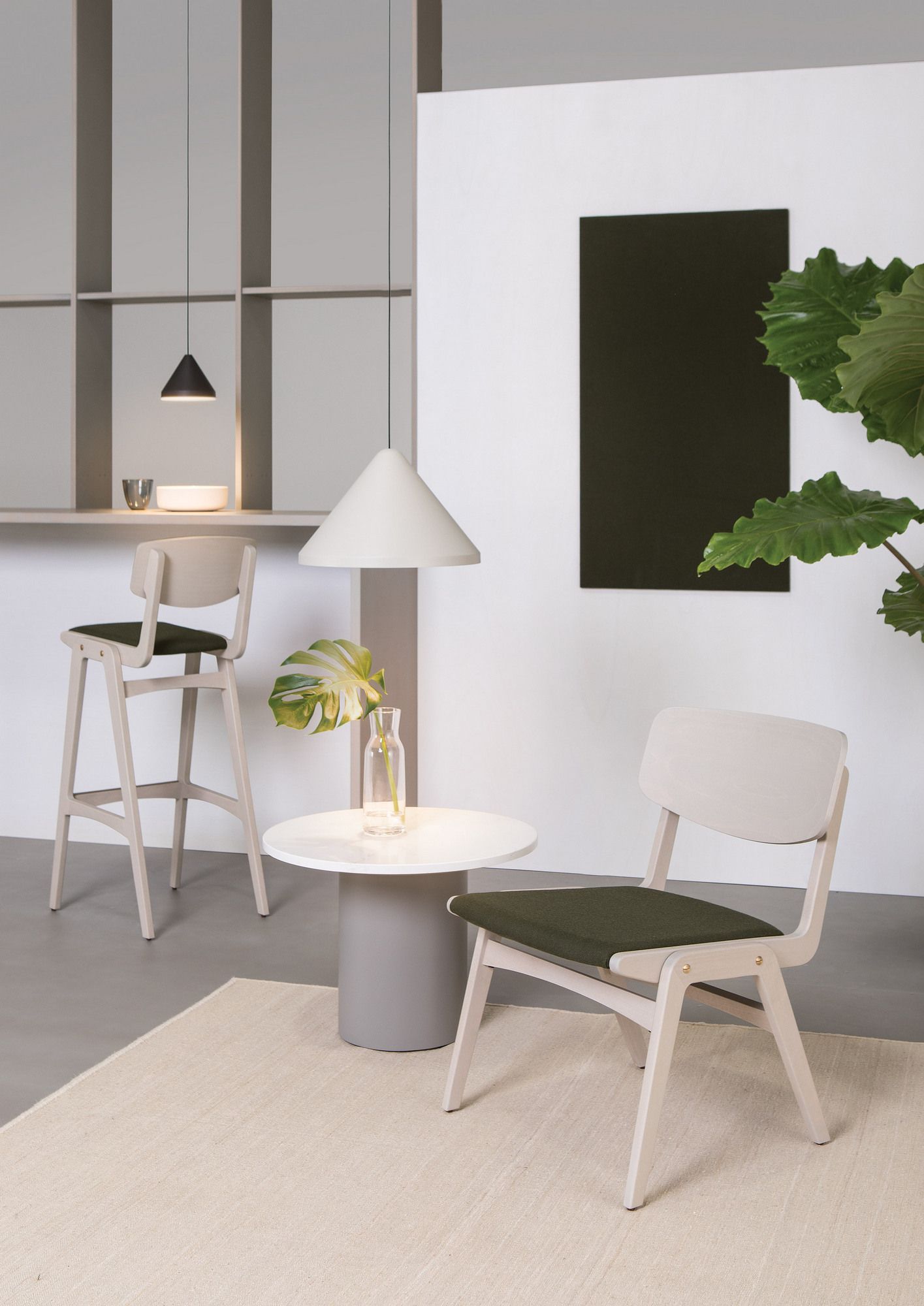 Кресло из бука с мягким сиденьем Vergés Glöwr ARCH-00098657 - Вид №1