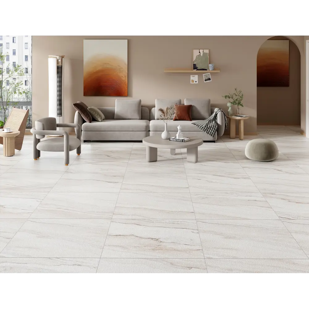 Глазурованный керамогранит Marble Napoli Lapp 60x60 см 1.44 м² лаппатированный цвет бежевый 89458738 STLM-2138653 Santreyd - Вид №3