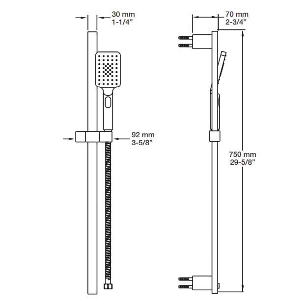 Набор термостатических встраиваемых ванн с ручным душем BARIL PRO-4300-10 ARCH-00139544 - Вид №5