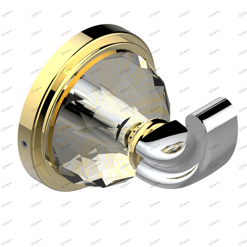 U1K-508 Крючок для халатов одинарный Thg-paris Mandarine cristallia diamant Хром/золото U1K-508 CAT.A