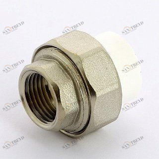 Муфта В разборная PRO AQUA полипропиленовая 20х1/2' PA20008