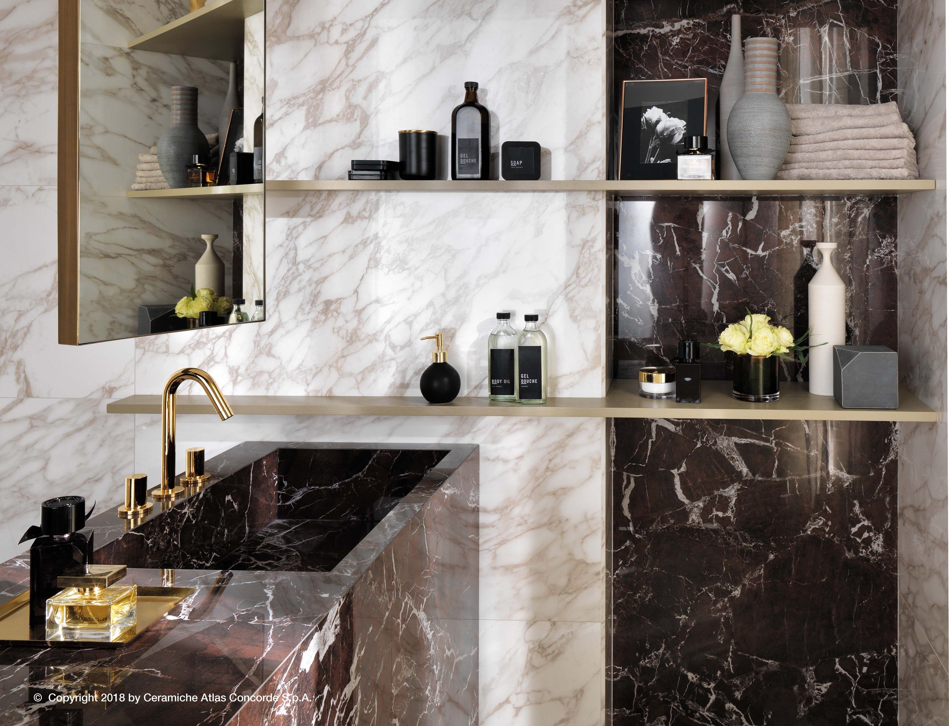 Белое керамическое покрытие с эффектом мрамора Atlas Concorde Marvel Edge ARCH-00064701 - Вид №15