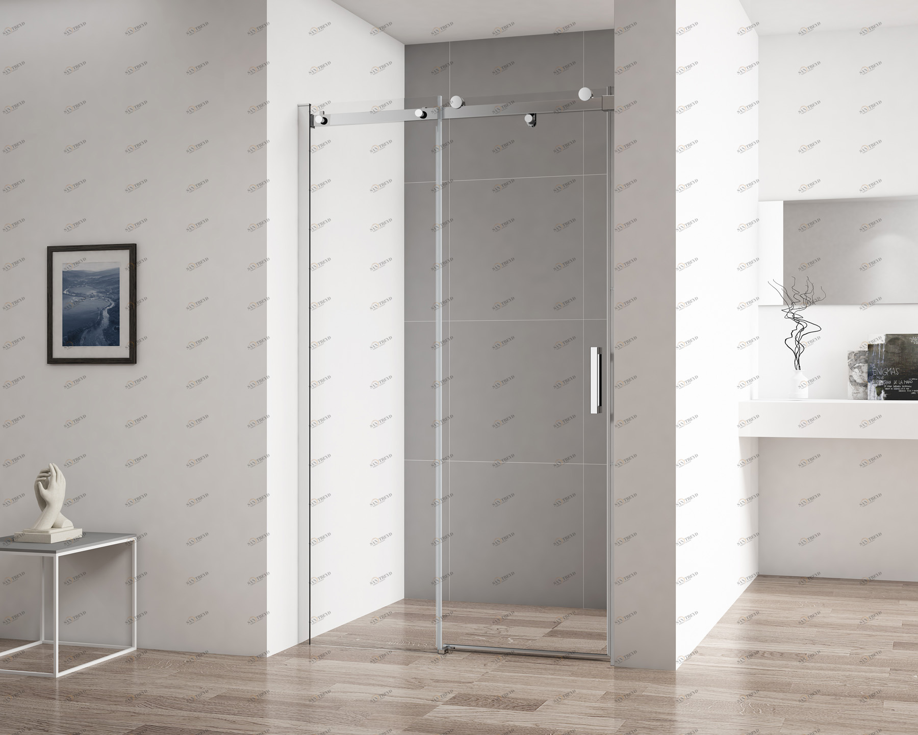 Душевая дверь в нишу CEZARES STYLUS-SOFT-BF-1-160-C-Cr 