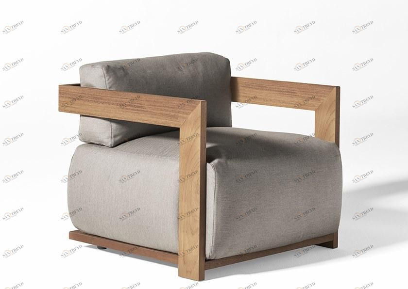 Meridiani Садовое кресло из технической ткани с подлокотниками Claud open air sun-id-1446532