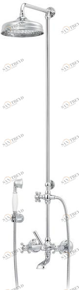 rvb Настенная душевая стойка из латуни с душевой лейкой 1920-1921 1921.--.75