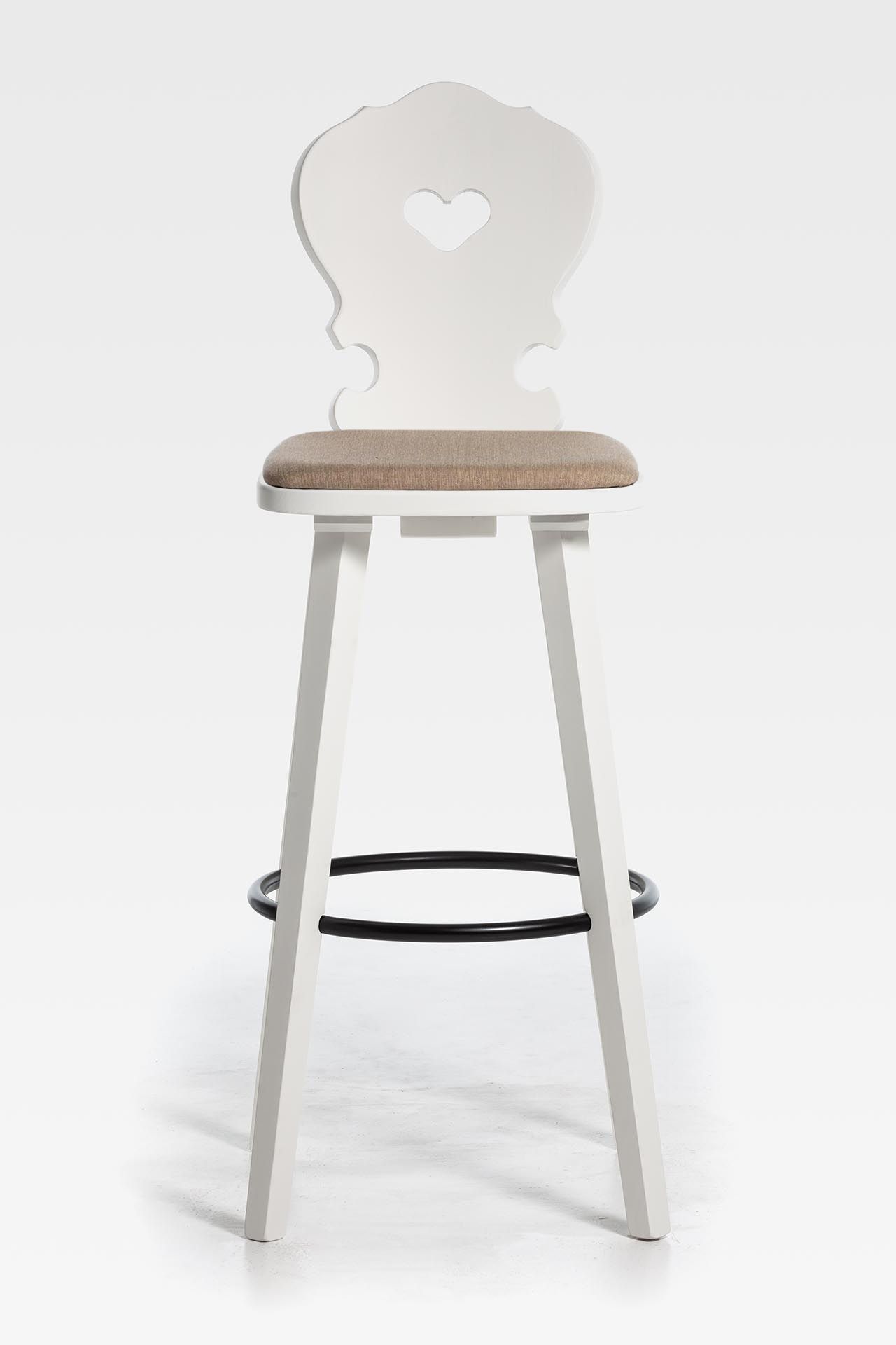 Высокий стул из ели с мягким сиденьем SIPA Вена ARCH-00130176 - Вид №6