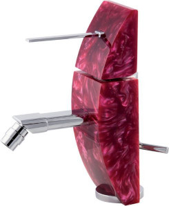 7360-200 Mariner Eau de Mariner, однорычажный смеситель для биде с донным клапаном, цвет белый жемчуг